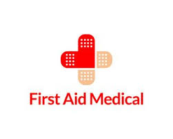 First Aid Medical Logo Design Stylized Medical Cross Bandage And Heart Br Br Name And Colors Can Medical Logo Medical Logo Design Dental Logo Design
