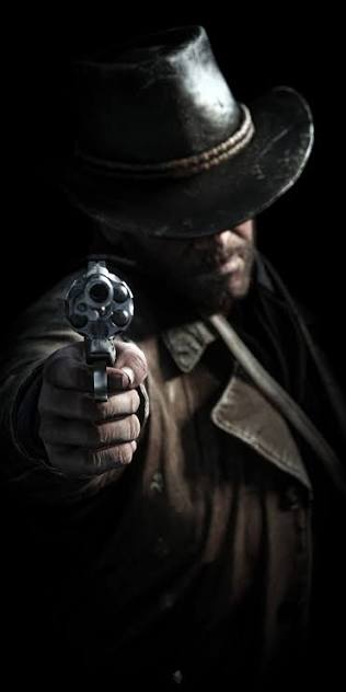 Arthur Morgan Wallpaper 4K, Black background