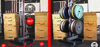 Diy Weight Tree Bumper Plate Storage For The Garage Gym Diy home gym wood weights rack men's super hero shirts, women's super hero shirts, leggings, gadgets. diy weight tree bumper plate storage