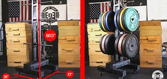 My diy pvc bumper plate rack 2 racks for under $40 Diy Weight Tree Bumper Plate Storage For The Garage Gym