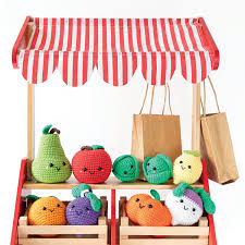 Amigurumi 5 Fruits Et Legumes Au Crochet Pour Une Dinette Diy
