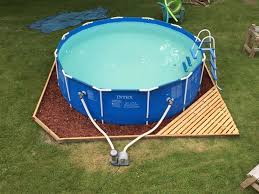 Landscaping Around Base Of Intex Ultra Frame Pools Page 7 Backyard Pool Landscaping Above Ground Pool Landscaping Backyard Pool