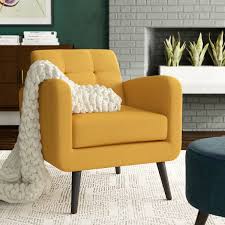 Araceli Armchair Accent Chairs Armchair Yellow Accent Chairs