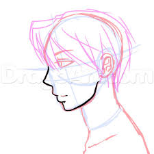 Drawing Male Anime Side View Orasnap Anime Side View Face Drawing orasnap anime side view face drawing