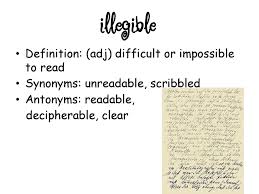 Search illegible and thousands of other words in english definition and synonym dictionary from reverso. Illegible Synonyms Meaning