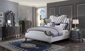 Basically, the sets include a. Acme Furniture House Delphine 4pc Upholstered Panel Bedroom Set In Charcoal