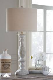 Bernadate Whitewash Table Lamp By Ashley Furniture Industries With Its Whitewash Finish This Table Lamp I In 2020 Table Lamp Sets Farmhouse Lamps Vintage Table Lamp