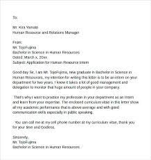Our hr cover letter examples are . Free 9 Application Cover Letters In Ms Word Pdf