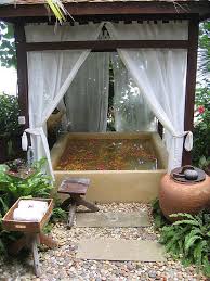 Outdoor spa shower, bora bora pearl beach resort & spa #. Warm Flower Pool In Koh Samui Thailand Hot Tub Backyard Hot Tub Outdoor Outdoor Bathrooms