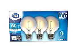 Great Value 60w Equivalent G25 Globe Led Light Bulb Dimmable Daylight For Ca Residents 3 Pack Walmart Com Walmart Com