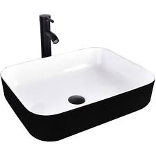 toolkiss rectangle bathroom vessel sink
