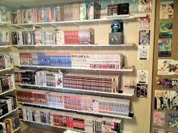 My Manga Wall With Some Overflow Videos From The Main Video Wall My Manga Collection Has Grown A Fair Amount In The Pa Otaku Room Kawaii Room Cute Room Ideas
