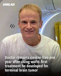 He thought he faced 'certain death' after receiving the incurable diagnosis  last year.