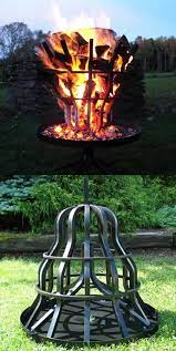 You need smaller wood to get it going and keep adding on bigger and bigger wood. Grate Wall Of Fire Tall Fire Pit Fire Pit Outdoor Fire Outdoor Fire Pit