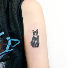 The cat has got blank eyes that make this tattoo idea more interesting. 135 Mind Blowing Cat Tattoos And Their Meaning Authoritytattoo