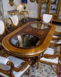 Столовая в современном стиле с белыми. Casa Padrino Luxury Baroque Dining Table Light Brown Brown Gold Different Sizes Magnificent Solid Wood Dining Room Table Hotel Restaurant Castle Furniture Luxury Quality Made In Italy