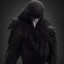 tired-zebra435: Crow, humanoid, strong human, dark crow, humanoid crow