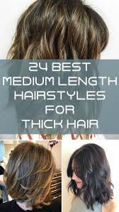 Additionally, pair the mid length layers with balayage color highlights to pronounce the texture even more. 24 Best Medium Length Hairstyles For Thick Hair