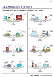Balance Scale Worksheets Kilograms And Grams Math Strategies Kids Math Worksheets Math Measurement