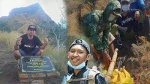 Maybe you would like to learn more about one of these? Viral Hari Ini Titik Penemuan Jasad Thoriq Di Gunung Piramid Dipasangi Batu Nisan Ini Wujudnya Tribunstyle Com
