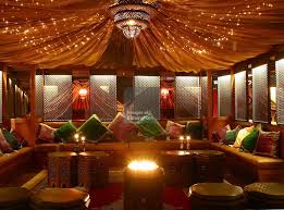 Shimmering Orange Fabric On The Ceiling Gives The Room A Tent Feel Description From Pinterest Com I Searched Fo Moroccan Tent Basement Ceiling Fabric Ceiling