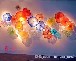 2020 Multi Color Blown Glass Hanging Wall Plates Wedding Decorative Glass Wall Art Custom Made Glass Wall Plates From Honyartglass2 884 42 Dhgate Com Blown Glass Wall Art Hand Blown Glass Art