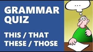 this that these those all things grammar