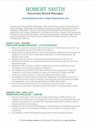 Maybe you would like to learn more about one of these? Associate Brand Manager Resume Samples Qwikresume