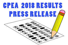 Read the following sentences carefully and select the word which best defines the word in inverted commas. Press Release For The Preliminary Results Of The Cpea 2018 Searchlight