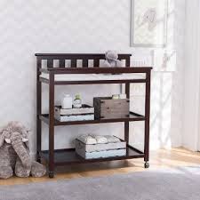 Delta Children Adley Changing Table With Casters Dark Chocolate Changing Table Delta Children Furniture