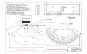 His design is called the tuba ht and it is aimed at a 15″ speaker. Here Is Construction Plans For Fostex Type Of H400 Wooden Horns Techtalk Speaker Building Audio Video Discussion Forum