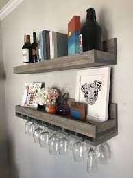 #1 white twill design #2 white trellis design #3 black twill design #4 black trellis design size: Wood Wine Rack Shelves Wall Mounted Shelf Hanging Stemware Etsy Wine Glass Shelf Wood Wine Racks Wine Rack Wall