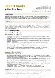 Don't tackle that coach's resume summary first. Assistant Soccer Coach Resume Samples Qwikresume