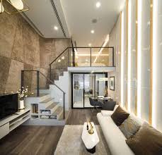 Luxury Modern Studio Loft Apartment With Double Height Ceiling Bangkok Thailand Loft Apartment Decorating Minimal Interior Design Small House Design