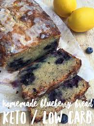 Easy Homemade Keto Blueberry Bread Low Carb Friendly Recipe Low Carb Desserts Low Carb Bread Low Carb Keto