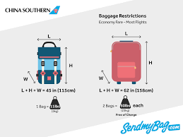 China Southern 2019 Airlines Baggage Allowance Send My Bag