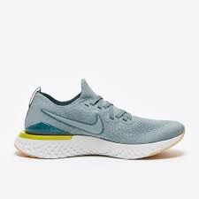 Offers breathability, flexibility and support. Nike Epic React Flyknit 2 Aviator Grey Aviator Grey Blue Fury Mens Shoes Bq8928 005 Pro Direct Soccer