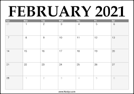 This blank february calendar printable is available in excel, word or pdf format. 30 Free February 2021 Calendars For Home Or Office Onedesblog