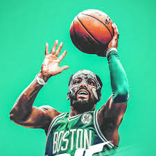 Kyrie irving wearing nike kyrie 3s decorated with clovers and boston celtics colors. Kyrie Irving 1107x1107 Download Hd Wallpaper Wallpapertip