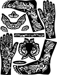 Hand Feet Arabic Henna Temporary Tattoo Glitter Mehndi Design Etsy Henna Stencils Mehndi Designs Stencil Stickers