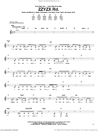 Sour Zzyzx Rd Sheet Music For Guitar Tablature Pdf