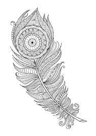 Feather coloring pages peacock page extraordinary free indian coloredle for adults. Pin On Cards