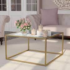 Theydon Coffee Table Coffee Table Gold Living Room Coffee Table Setting