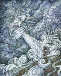 My New Piece The North Wind Is Available Now From The Wonderful Haven Gallery As Part Of Their Group Show Elements Which Wind Art Wind Drawing Fantasy Art