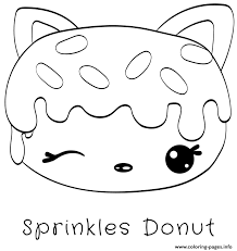 Num noms printable coloring pages. Sprinkles Donut Coloring Pages Printable