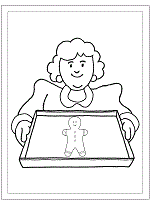The gingerbread man fairy tale coloring pages, patterns, and printable activities suitable for toddlers, preschool and kindergarten. The Gingerbread Man Coloring Pages