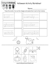 halloween activity worksheet free kindergarten holiday worksheet for kids