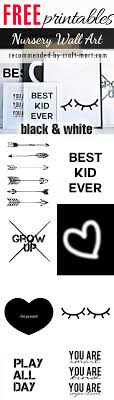 Want 200+ wall art printables & planners for $5 only? 100 Best Free Nursery Printables And Wall Art Craft Mart