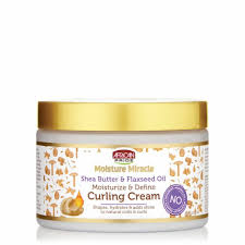 It has properties that help manage tangles, and it helps improve softness while boosting shine. African Pride Moisture Miracle Shea Butter Flaxseed Oil Curling Cream 12 Oz Naturallycurly
