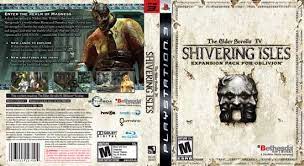 The first one is knights of the nine while the second is the shivering isles. Better Late Than Never Shivering Isles Coming To Ps3 By Way Of Retail Disc Destructoid